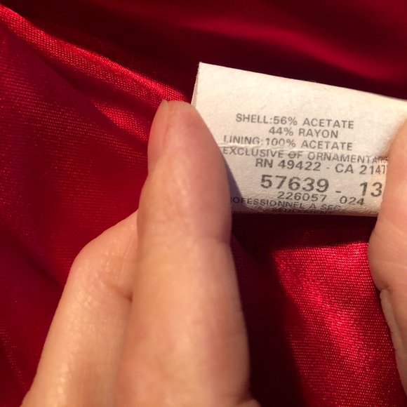 Jessica McClintock Red Satin Strapless Dress ~ Corset Back & Wrap ~ Size 6 - Picture 6 of 9